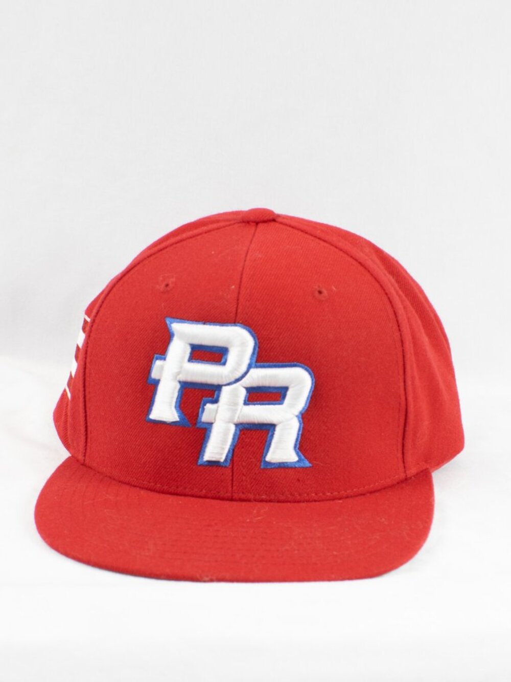 Yupoong Classics Puerto Rico PR Snapback Hat Red Green Underbrim